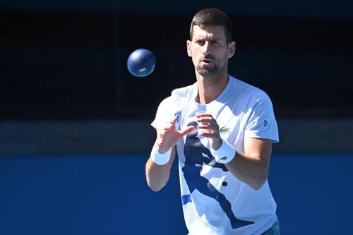 Novak Djokovic, primul antrenament la Melbourne/ foto Imago Images