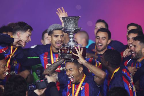 Barcelona, câștigătoarea de anul trecut a Supercupei Spaniei, la Riad, după 3-1 în finală cu Real Foto: Guliver/GettyImages