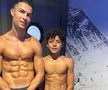 Cristiano Ronaldo și Cristiano Ronaldo Jr, împreună după antrenament Foto: Instagram