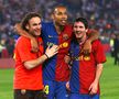 Gabi Milito, Thierry Henry și Leo Messi la Barcelona (foto: Guliver/Getty Images)