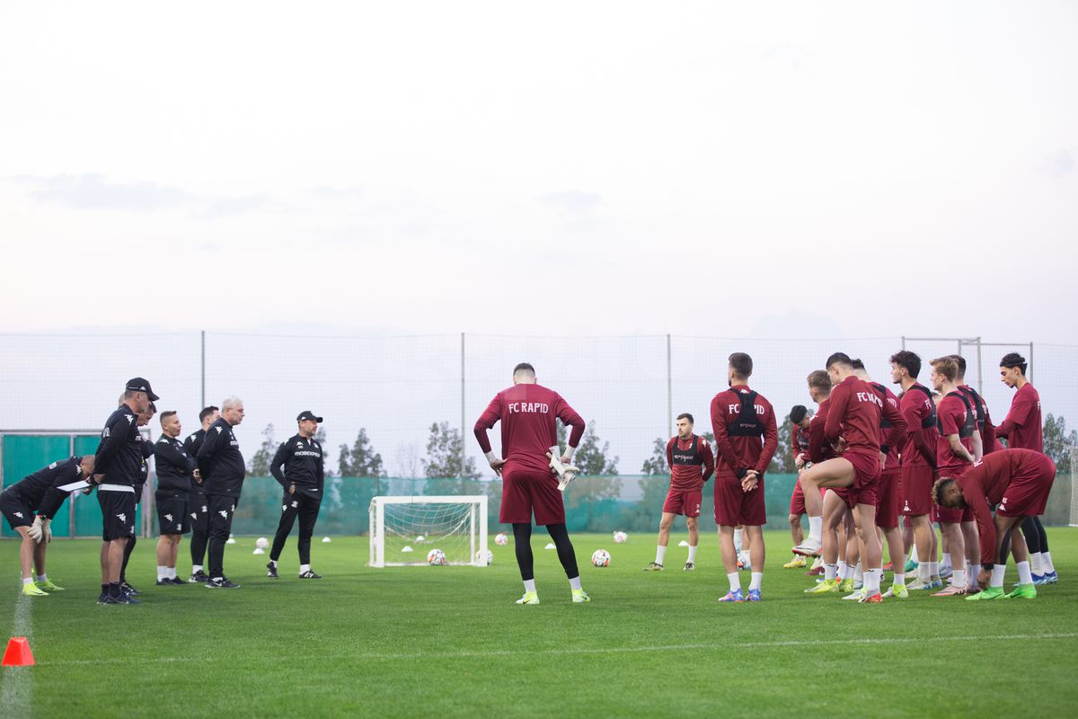 „Moartea căprioarei” în metropolă » Rapidiștii au primit antrenamente forte, nu ciocolată Dubai