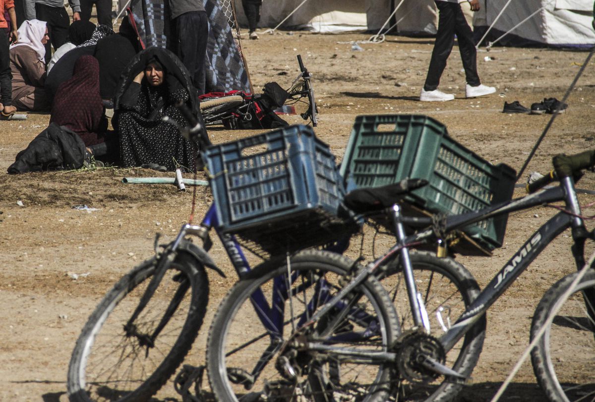 Stadionul „Yarmouk” din Fâșia Gaza, transformat într-un centru de refugiați