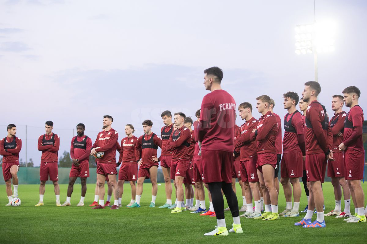 „Moartea căprioarei” în metropolă » Rapidiștii au primit antrenamente forte, nu ciocolată Dubai