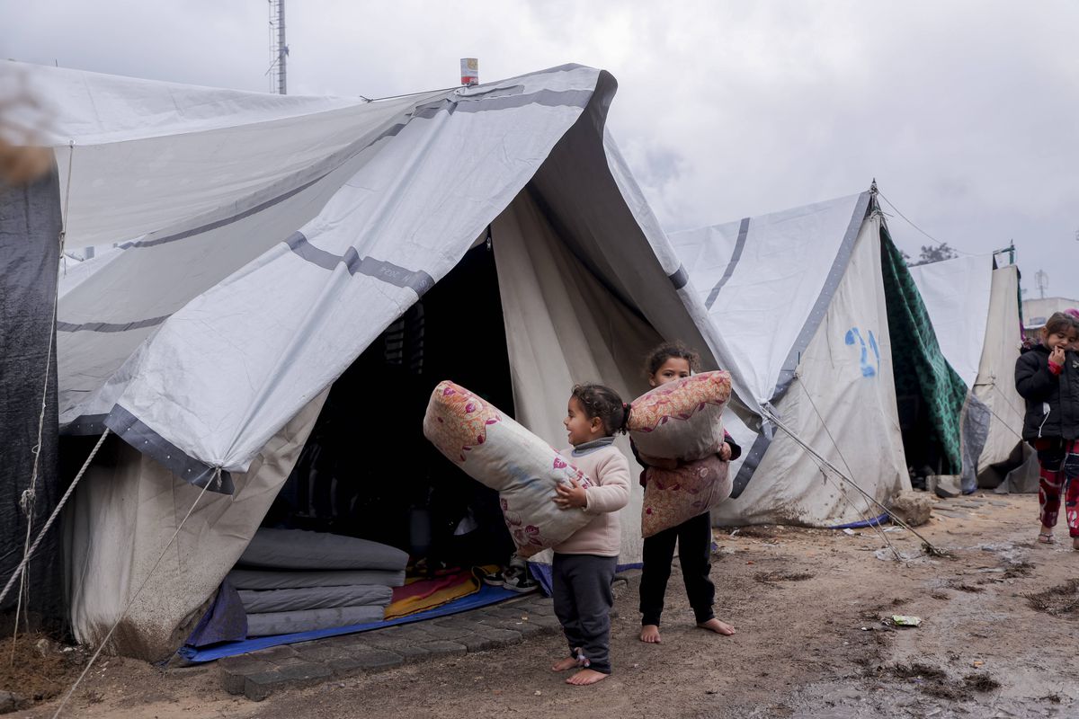 Stadionul „Yarmouk” din Fâșia Gaza, transformat într-un centru de refugiați