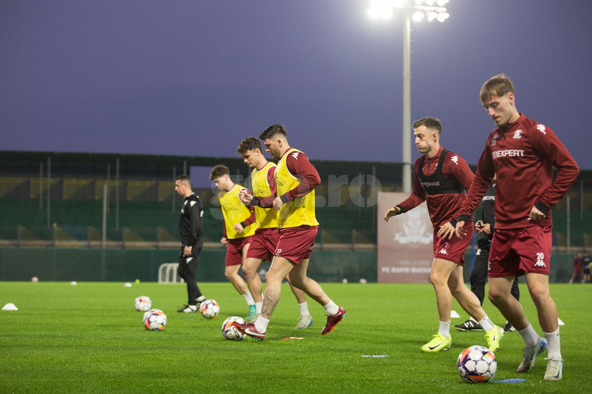 „Moartea căprioarei” în metropolă » Rapidiștii au primit antrenamente forte, nu ciocolată Dubai