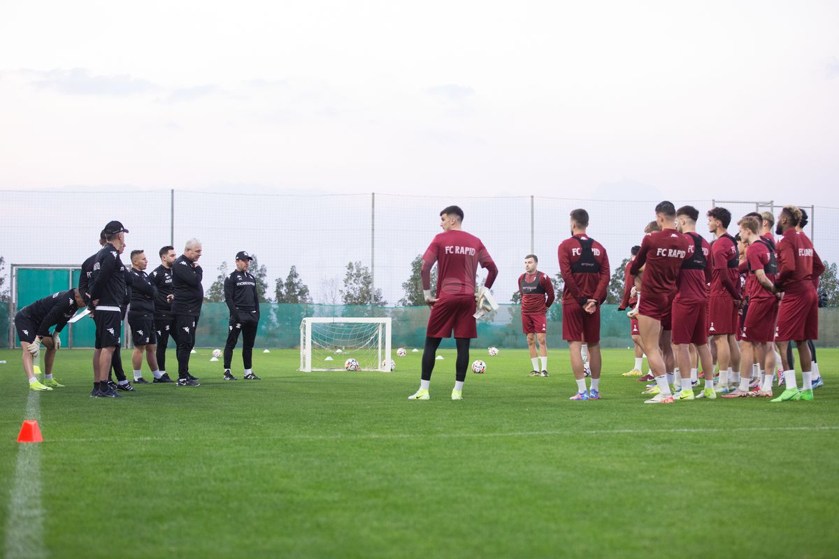 „Moartea căprioarei” în metropolă » Rapidiștii au primit antrenamente forte, nu ciocolată Dubai