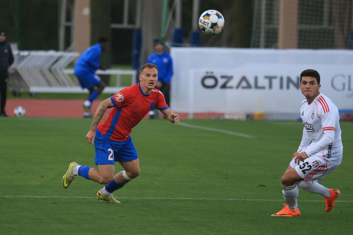 FCSB - Beșiktaș 1-2 » Campioana, învinsă în singurul amical din Antalya! A avut 1-0, dar a pierdut după două greșeli în defensivă