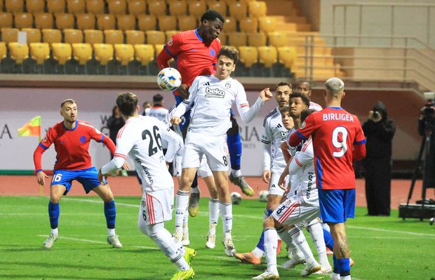 FCSB - Beșiktaș 1-2 » Campioana, învinsă în singurul amical din Antalya! A avut 1-0, dar a pierdut după două greșeli în defensivă