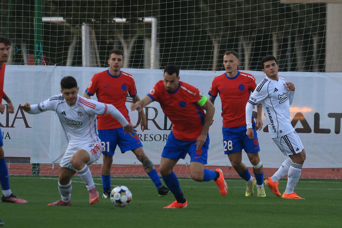 FCSB - Beșiktaș 1-2 » Campioana, învinsă în singurul amical din Antalya! A avut 1-0, dar a pierdut după două greșeli în defensivă