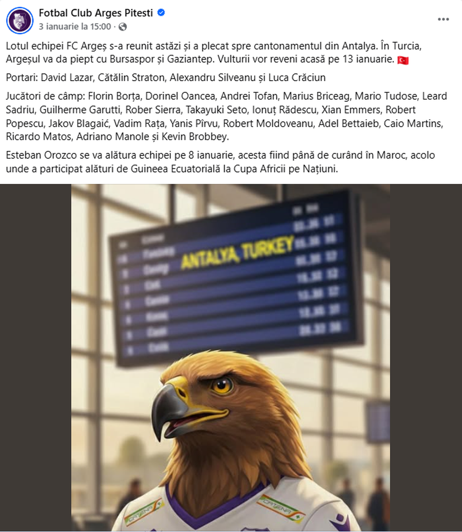 Acuzații la adresa lui Caio, jucătorul vândut recent de FC Argeș: „Nu a mai venit! Și-a închis telefonul”