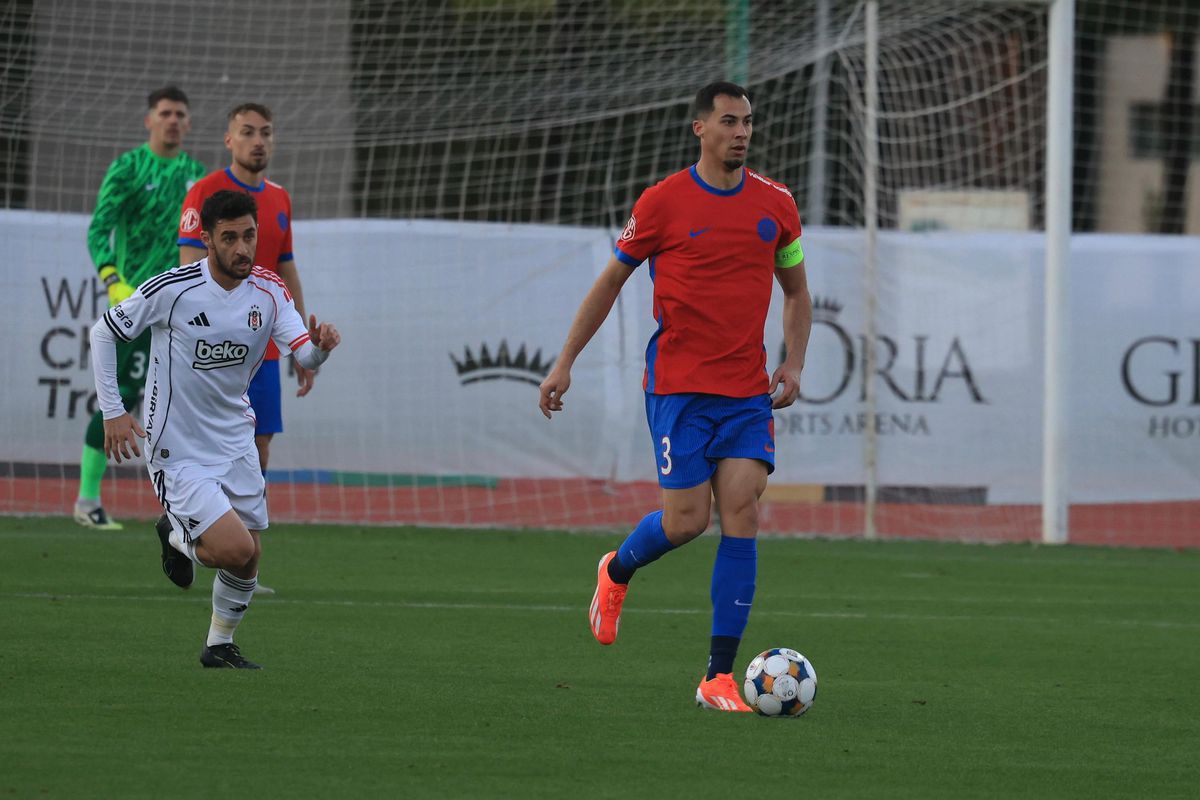 FCSB - Beșiktaș 1-2 » Campioana, învinsă în singurul amical din Antalya! A avut 1-0, dar a pierdut după două greșeli în defensivă