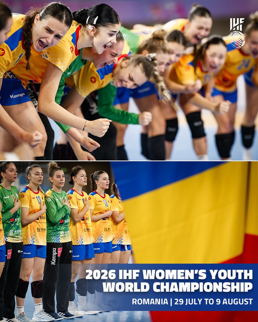 Casa handbalului feminin în 2026 » România găzduiește și Campionatul Mondial de Tineret în 4 orașe