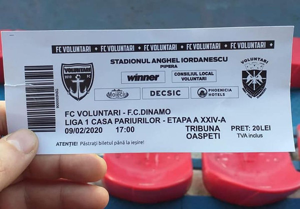 VOLUNTARI - DINAMO 2-1 / VIDEO + FOTO PCH, acuze grave: „Hoție, fals, fraudă cu bilete! Ați încercat să-i prostiți pe «câini»!”