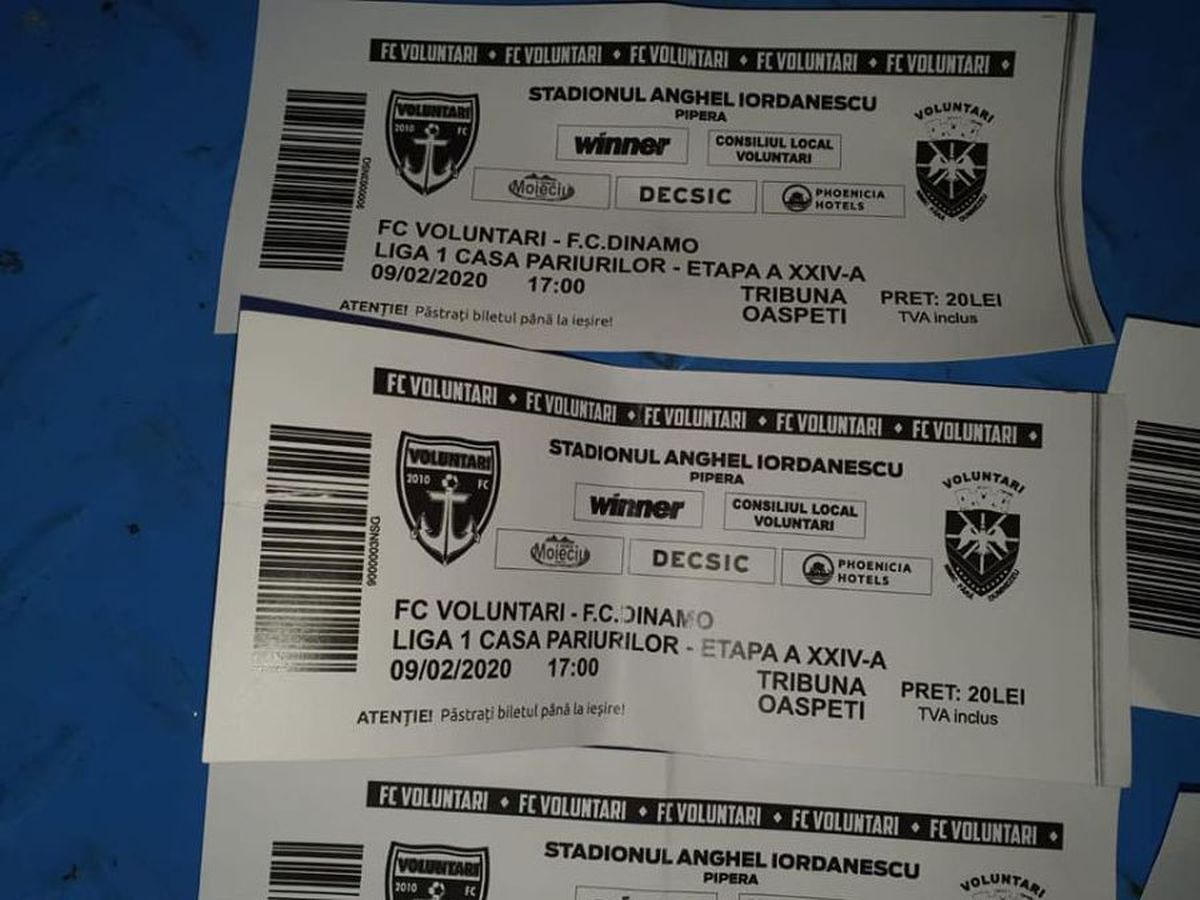 VOLUNTARI - DINAMO 2-1 / VIDEO + FOTO PCH, acuze grave: „Hoție, fals, fraudă cu bilete! Ați încercat să-i prostiți pe «câini»!”