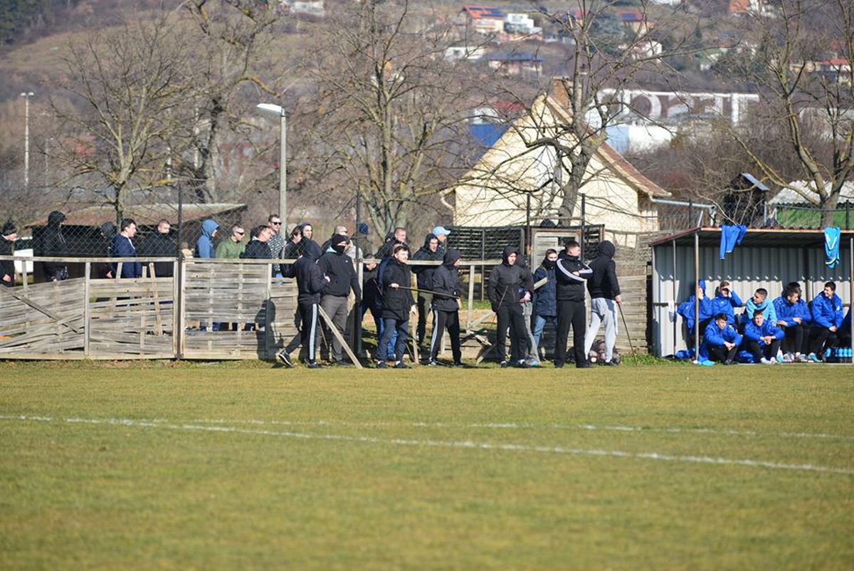 FOTO Măcel la un amical: ungurii și croații au intrat pe teren cu bâtele și s-au luat la bătaie