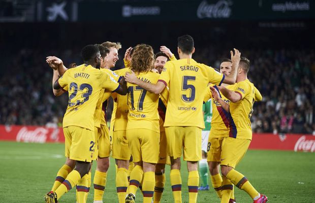 Betis - Barcelona 2-3, FOTO + VIDEO // Catalanii se impun cu emoții, la finalul unui meci spectaculos, cu 5 goluri și două eliminări