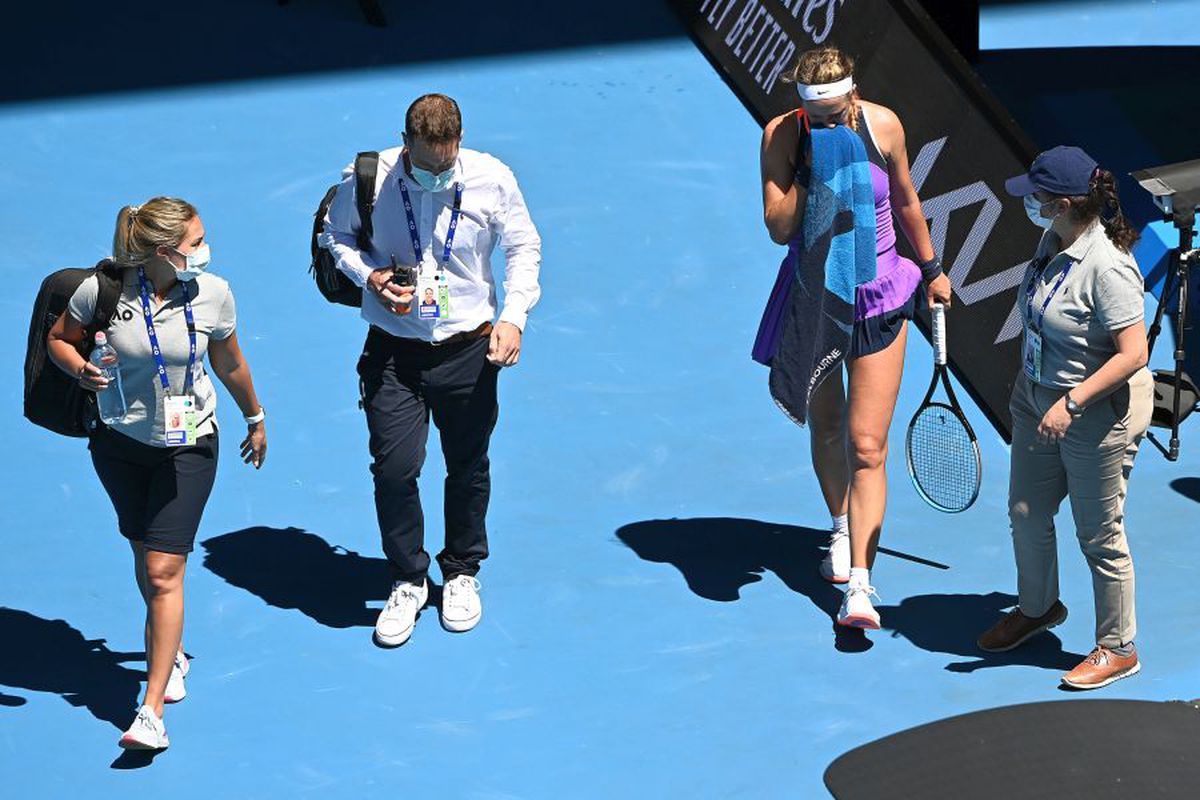 Surpriză în primul tur la Australian Open! Dubla-campioană Victoria Azarenka, eliminată după ce i s-a făcut rău pe teren