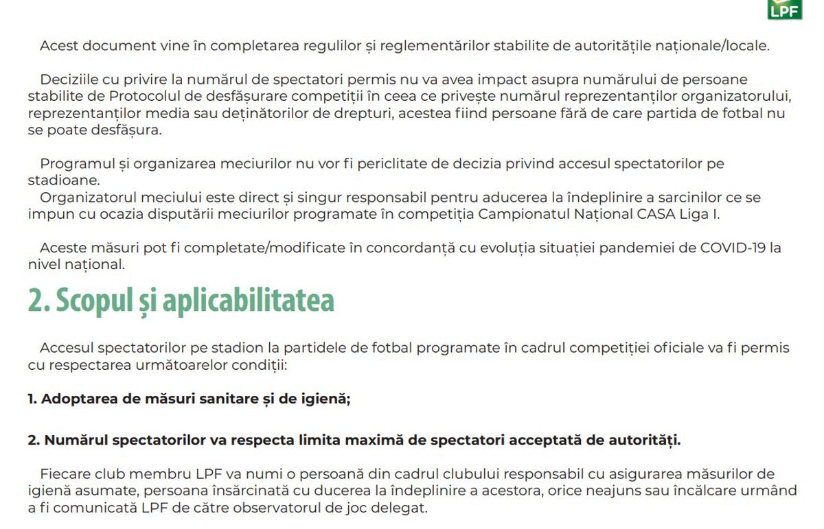 LPF vrea revenirea fanilor pe stadioane! Planul pus la cale de Ligă: ce trebuie să facă echipele și fanii
