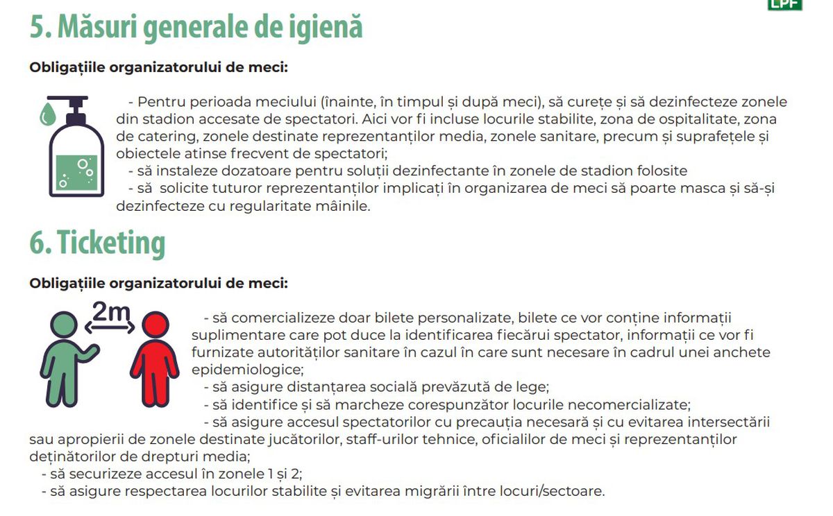 Planul LPF pentru revenirea fanilor la meciurile din Liga 1