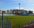 Stadion Oțelul Galați + vitrina cu trofee