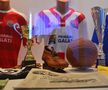 Stadion Oțelul Galați + vitrina cu trofee