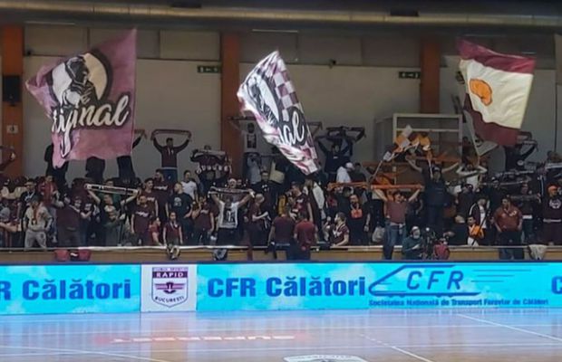 Atmosferă electrizantă în derby-ul „Ligii Florilor”, Rapid - SCM Rm. Vâlcea » Ce s-a întâmplat pe parchet