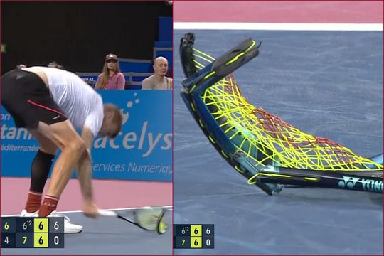 Alexander Bublik (25 de ani, locul 50 ATP) a cedat nervos în timpul meciului cu Gregoire Barrere (28 de ani, locul 75 ATP) de la Montpellier, scor 4-6, 7-6, 6-7 în primul tur al turneului din Franța.