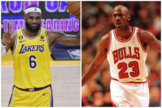 LeBron James și Michael Jordan. Foto: Imago Images