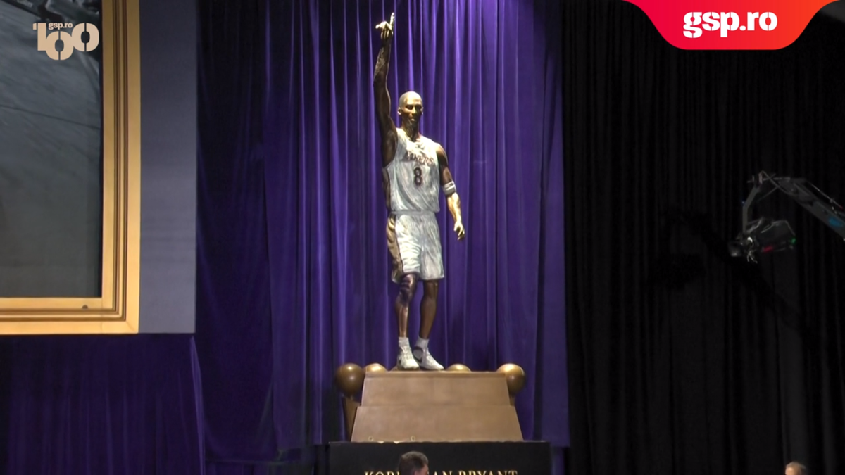 Kobe Bryant, comemorat cu o statuie de bronz de către LA Lakers » Mesajul soției: „Dacă cineva are vreo problemă cu asta...”