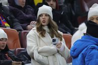 „Albă ca zăpada” a venit la FCSB - Sepsi să-și susțină iubitul fotbalist » Gest special surprins în minutul 8
