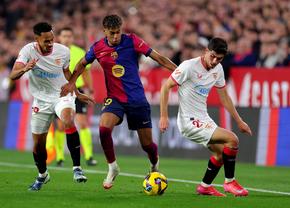 Sevilla - Barcelona, dispută din etapa #23 în La Liga » Catalanii, rămași în 10, sunt în avantaj pe Ramon Sanchez Pizjuan