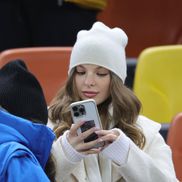 Antonia Salanta, iubita lui Daniel Bîrligea (24 de ani), a fost prezentă în tribunele Arenei Naționale pentru a-și susține partenerul în meciul cu FCSB - Sepsi, din runda #26 din Superliga