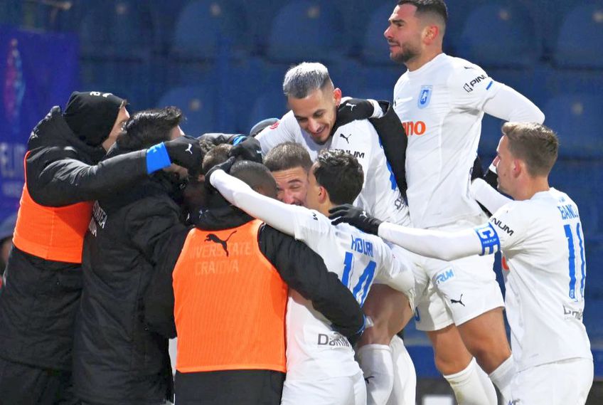 Alb-albaștrii au maximum de puncte sub comanda lui Mirel Rădoi / Sursă foto: Facebook@ Universitatea Craiova