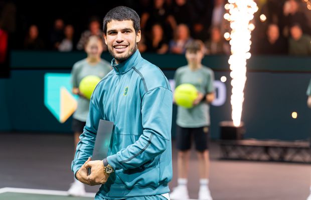 Carlos Alcaraz s-a impus la Rotterdam și are deja mai multe trofee decât Juan Carlos Ferrero, antrenorul său