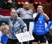 Helle Thomsen îndemnând la atac în partida dintre CSM București și HC Podravka FOTO Cristi Preda