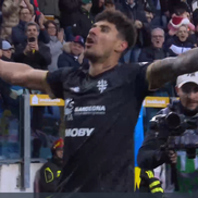 Golul lui Florinel Coman în Cagliari - Parma, foto: captură de ecran Prima Sport