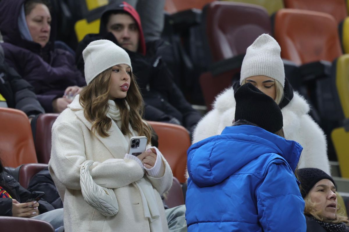 „Albă ca zăpada” a venit la FCSB - Sepsi să-și susțină iubitul fotbalist » Gest special surprins în minutul 8