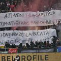 Mesajul afișat de fanii lui Dinamo suporterilor din Craiova / Foto: Cristi Preda GSP