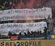 Mesajul afișat de fanii lui Dinamo suporterilor din Craiova / Foto: Cristi Preda GSP
