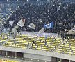 Duelul galeriilor în Dinamo - Craiova » Mesaje ironice afișate de suporteri: „Ați venit la capitală, cum ați strâns bani de bilet?”