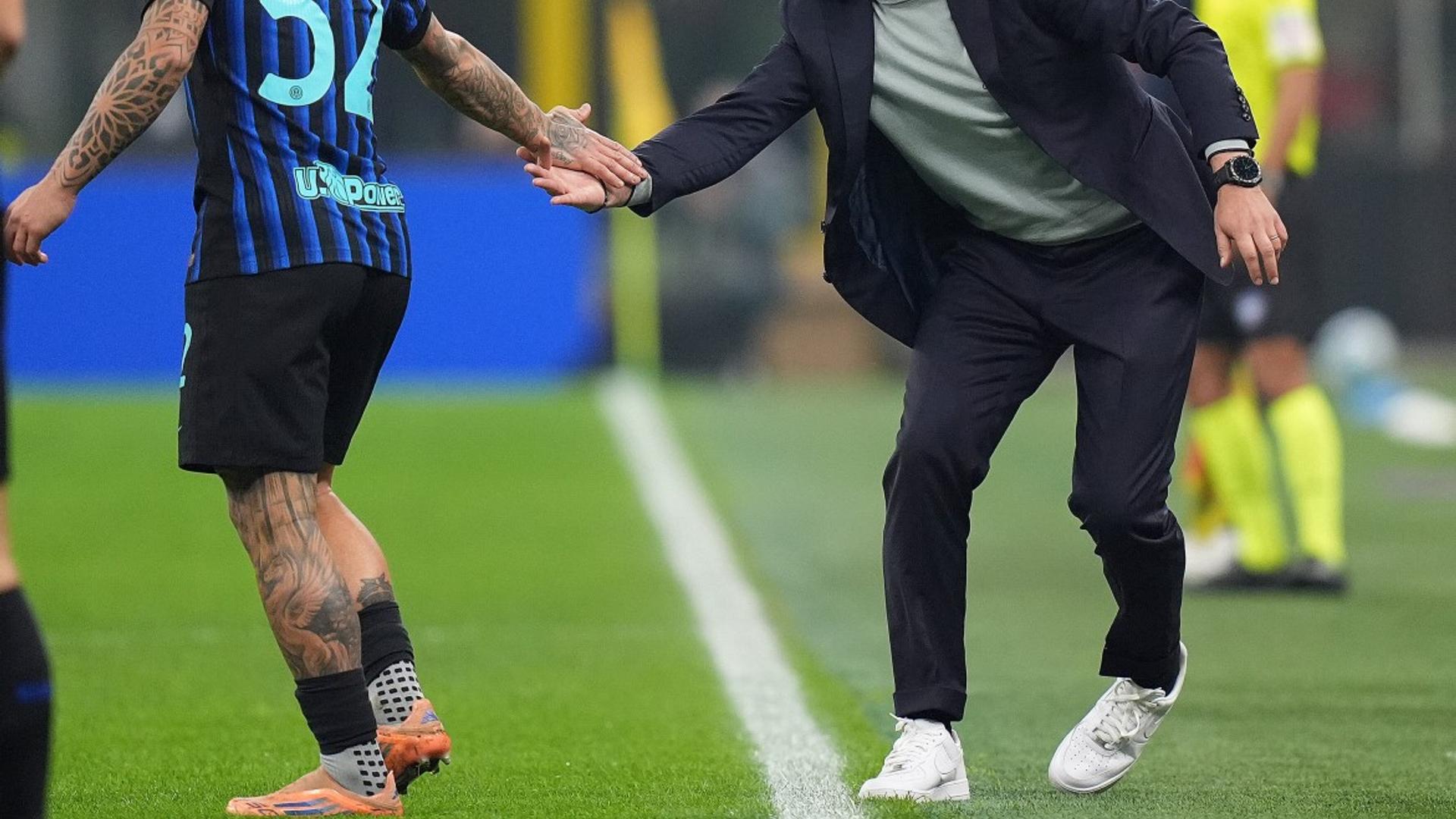 Federico Dimarco oferind assisturi decisive în meciul Serie A sub conducerea antrenorului Cristi Chivu, evidențiind performanța sa ofensivă. | sursa foto: Gazeta Sporturilor