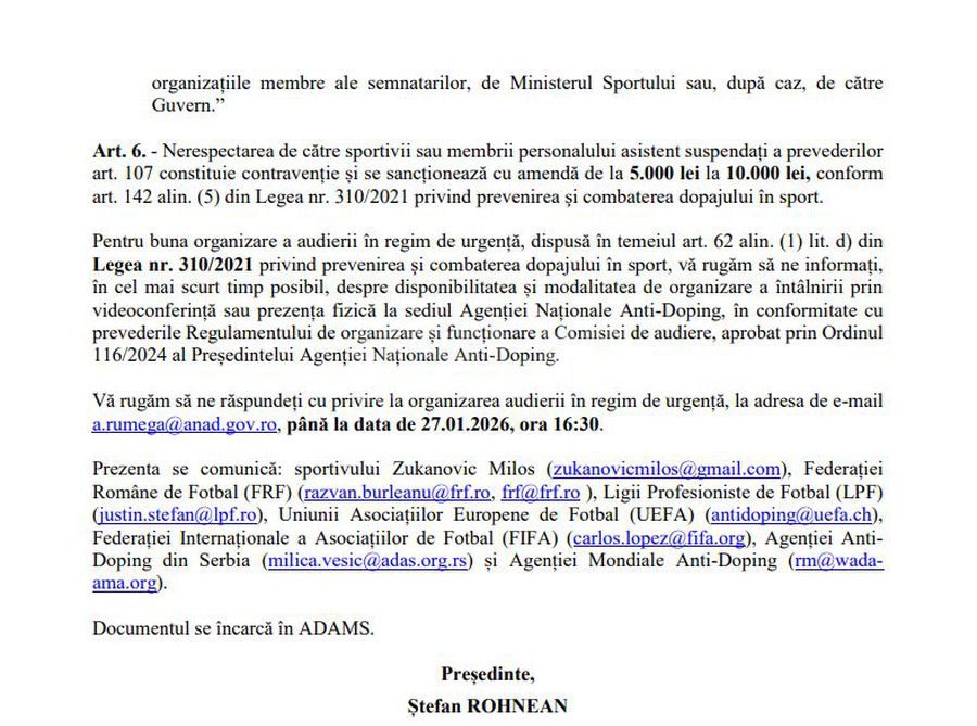 Nou caz de dopaj în fotbalul românesc » Clubul i-a reziliat deja contractul: „Nu mai știm unde e sau ce face acum”