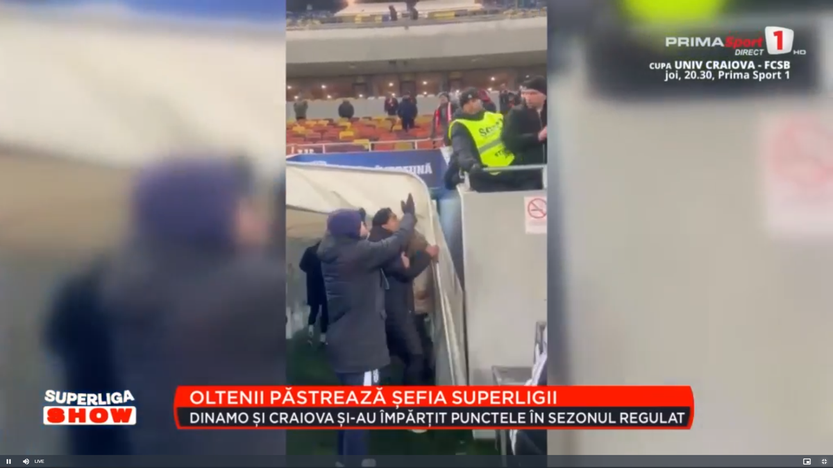 Incidente grave și scandări xenofobe la finalul derby-ului! Baiaram a scuipat un fan, Istvan Kovacs a fost lovit cu un obiect: „Afară cu ungurii din țară”