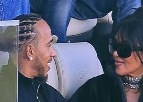 Cum au fost surprinși Kim Kardashian și Lewis Hamilton în loja de la  Super Bowl
