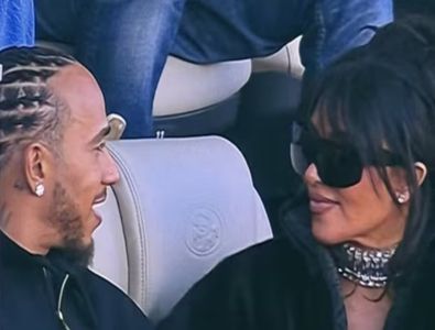 Cum au fost surprinși Kim Kardashian și Lewis Hamilton în loja de la  Super Bowl