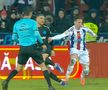 Diego Zivulic, cartonaș roșu în Oțelul - FCSB // FOTO: captură Prima Sport