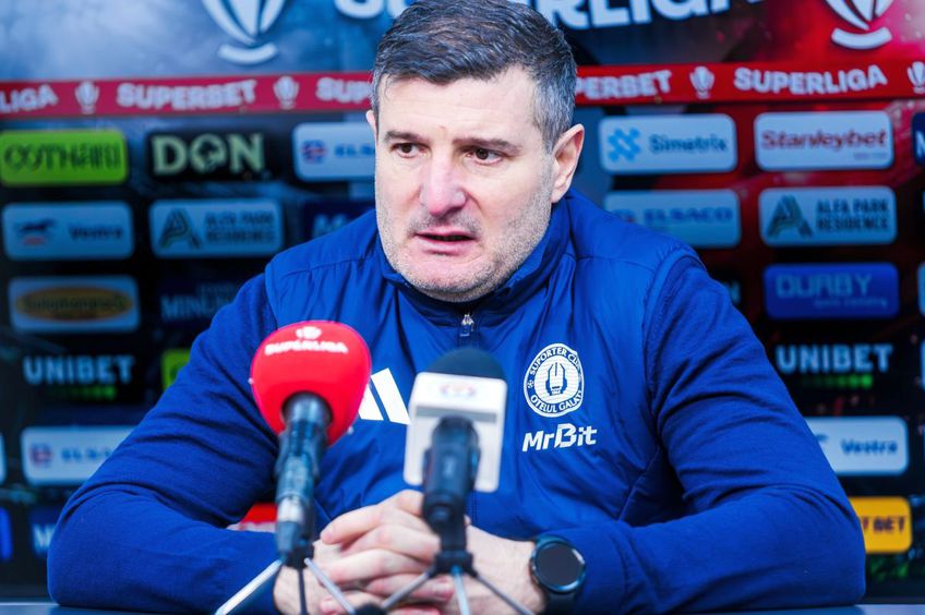 Laszlo Balint a întors pe toate părțile înfrângerea cu FCSB / Sursă foto: Facebook@ Oțelul Galați