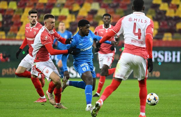 Golgheterul Universității Craiova, accidentat în meciul cu Dinamo » A fost schimbat în minutul 48