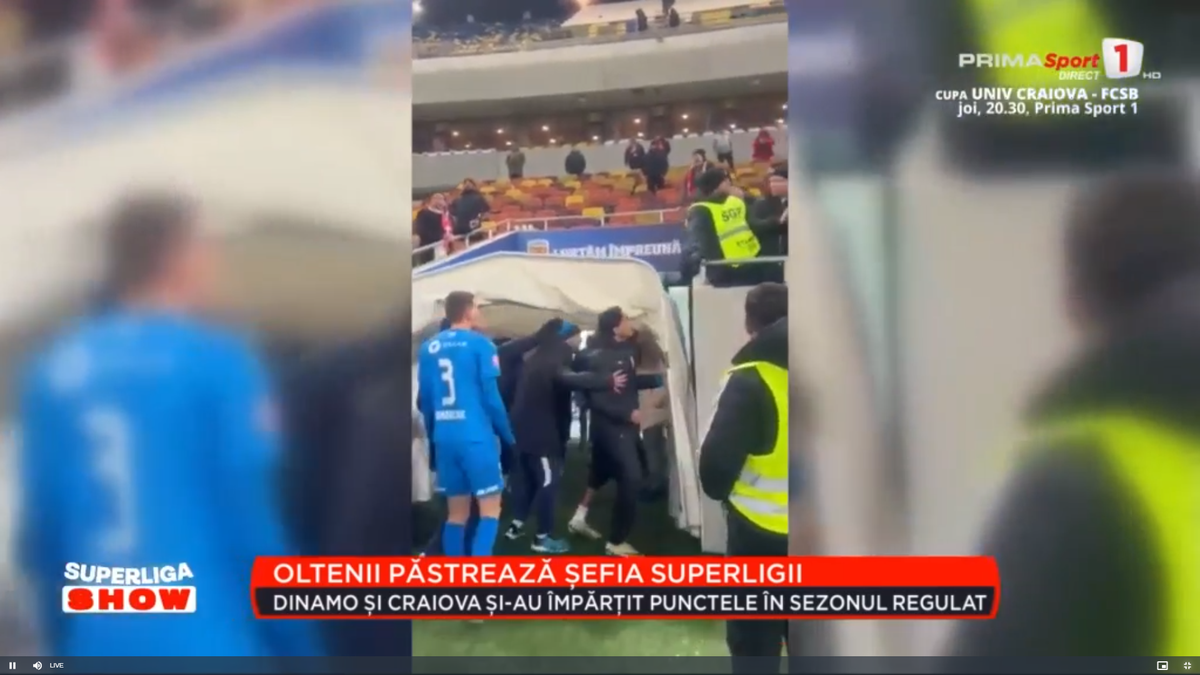 Incidente grave și scandări xenofobe la finalul derby-ului! Baiaram a scuipat un fan, Istvan Kovacs a fost lovit cu un obiect: „Afară cu ungurii din țară”