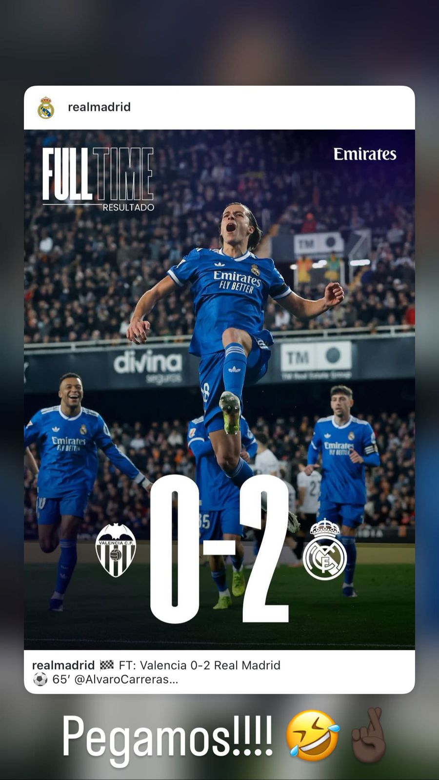Postarea ironică a lui Vinicius după victoria lui Real la Valencia